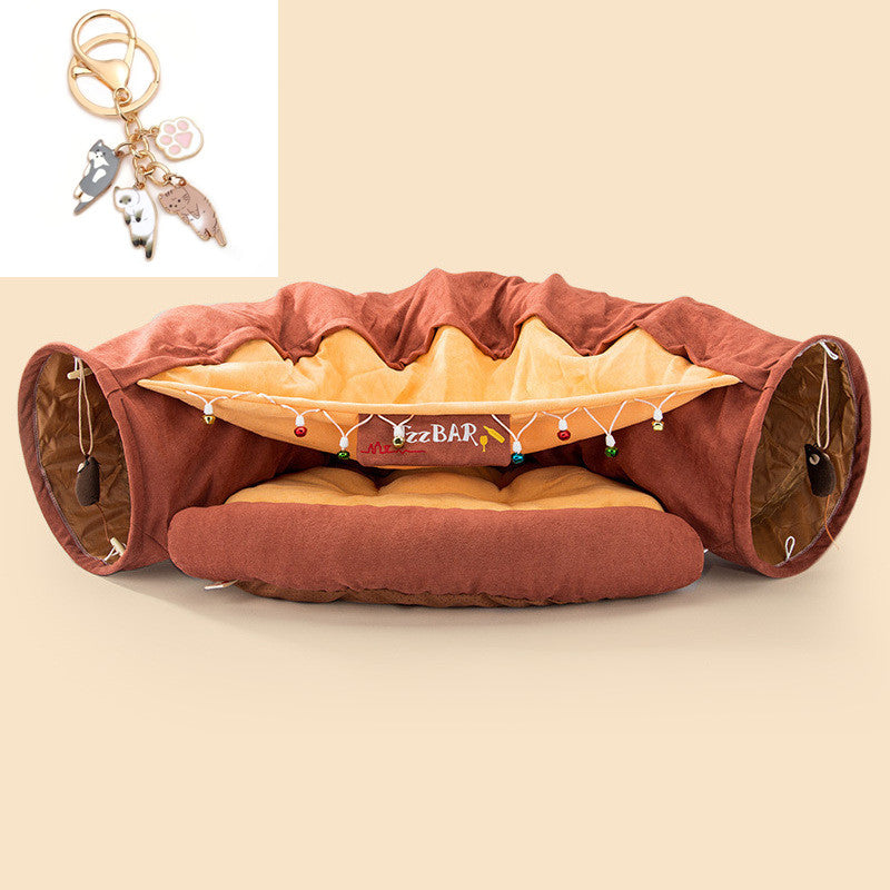 Washable Cat Collapsible Tunnel House
