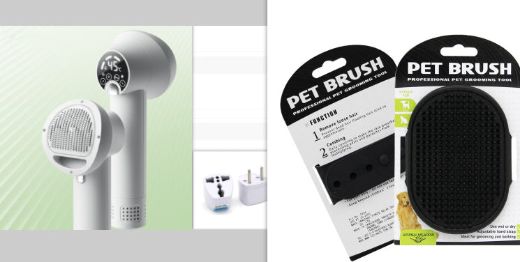 Smart Golden Retriever Pet Hairdress Blow & Comb