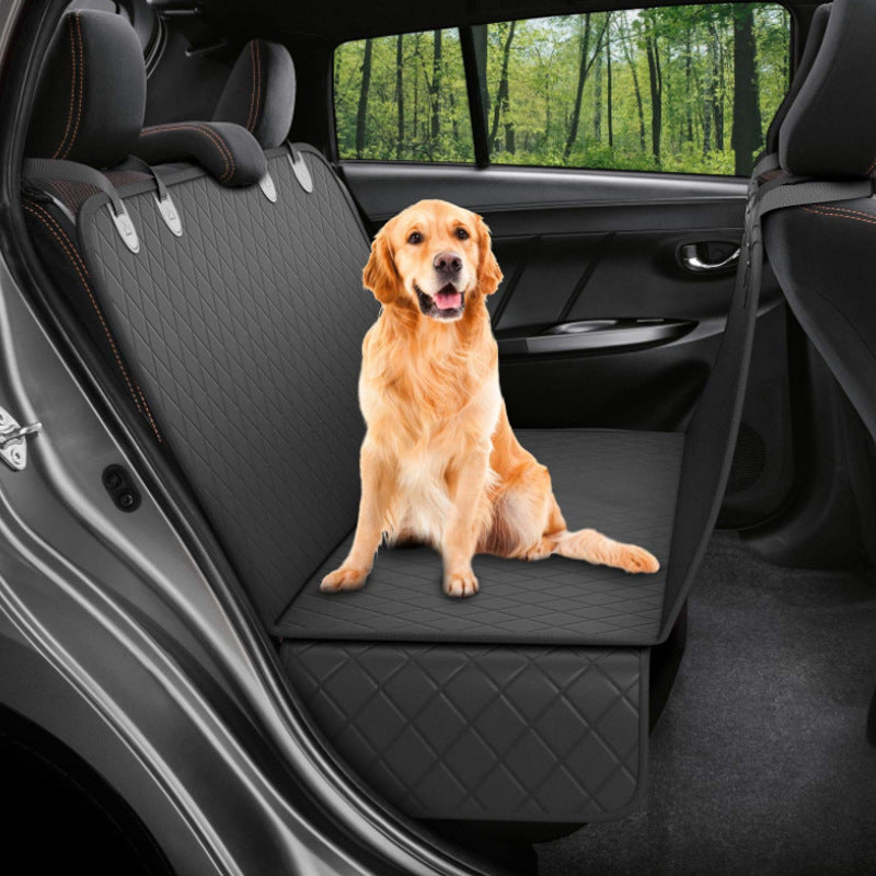 Pet Dog Car Mesh Back Seat With Zipper