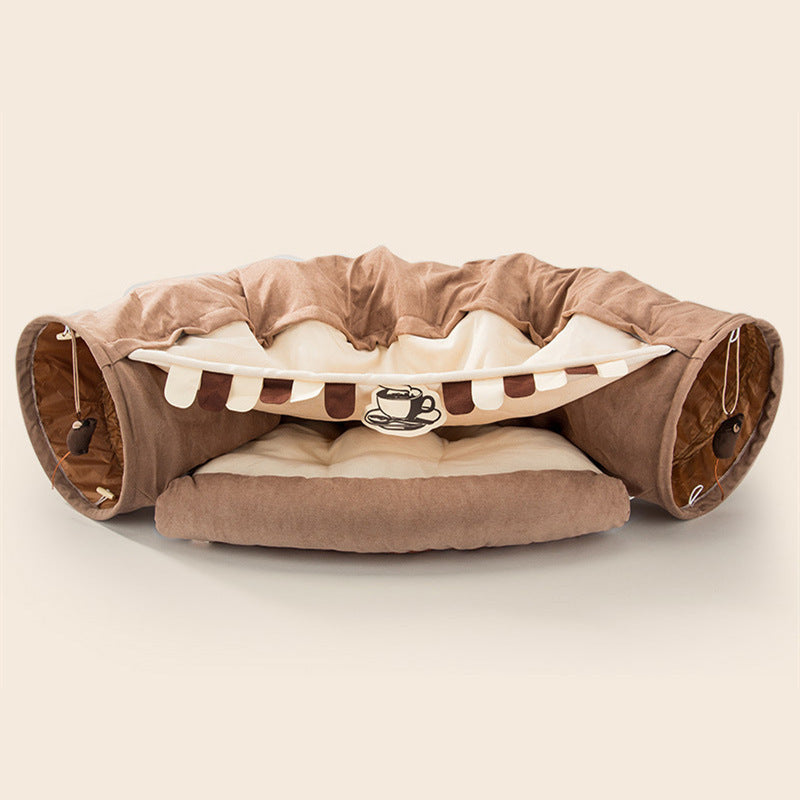 Washable Cat Collapsible Tunnel House