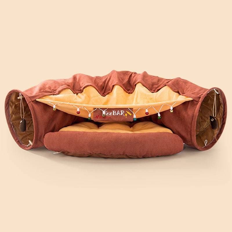 Washable Cat Collapsible Tunnel House