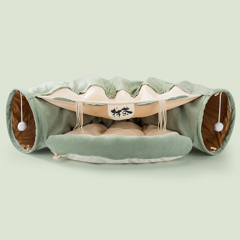 Washable Cat Collapsible Tunnel House
