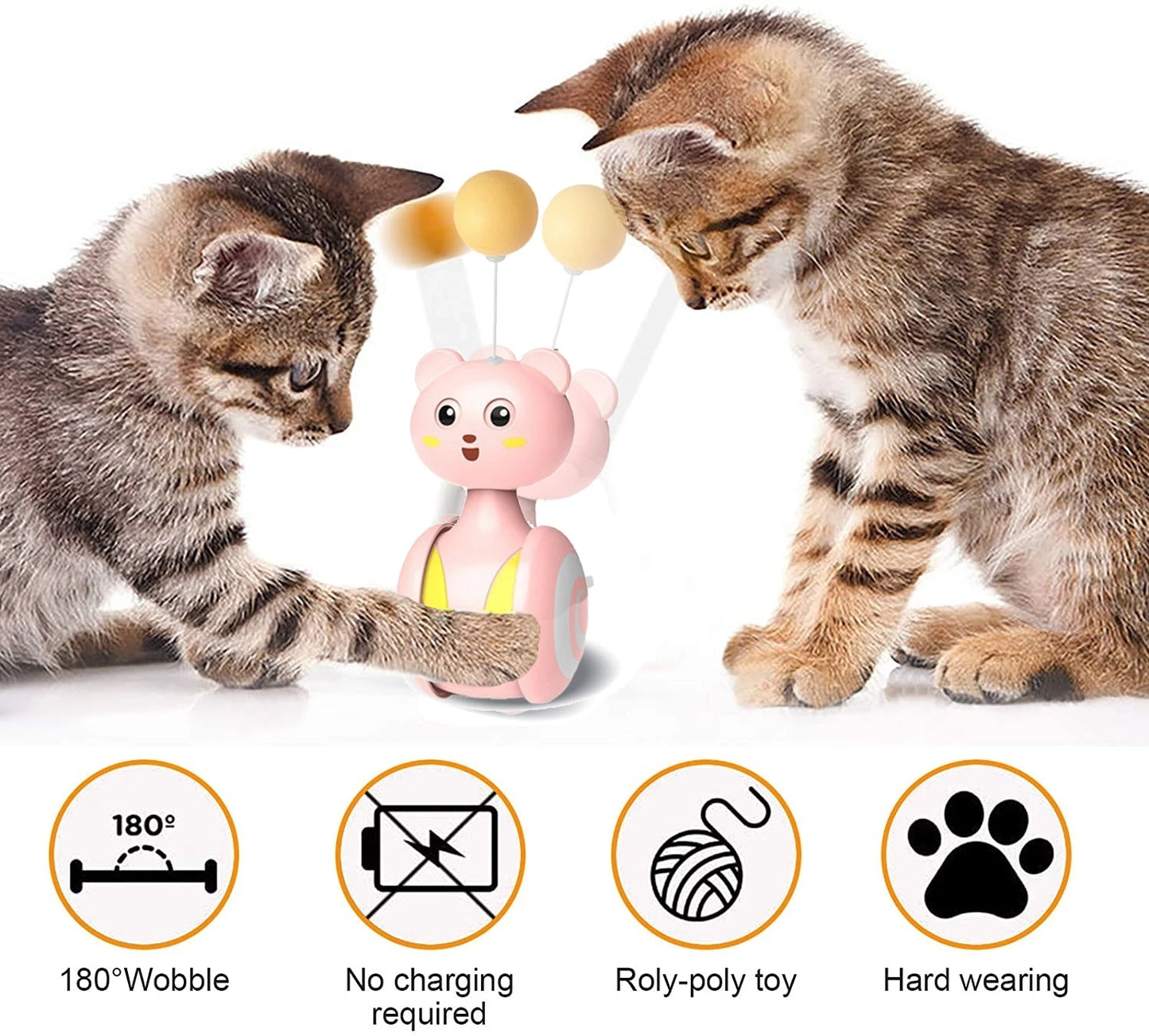 Interactive Funny Pet Bumbler Feather Toys