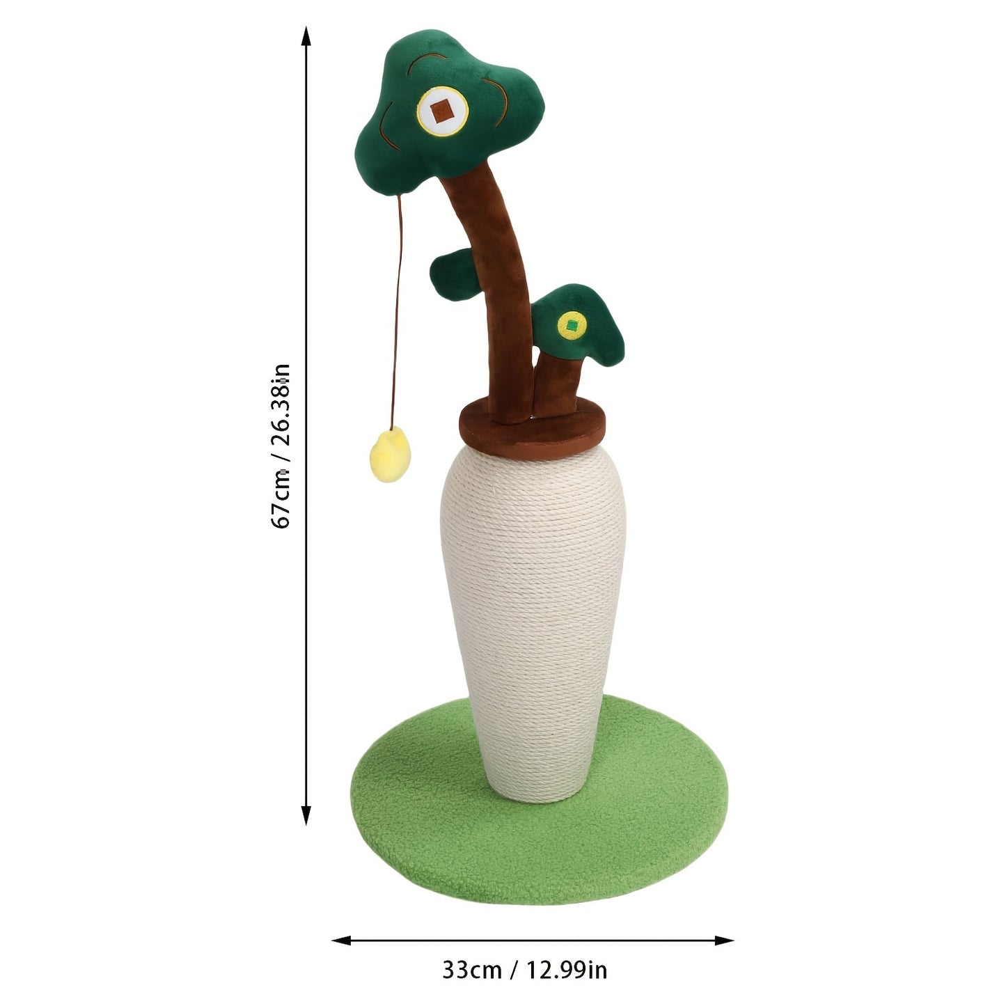 Vertical Money Sisal Tree Cat Scratching Pole