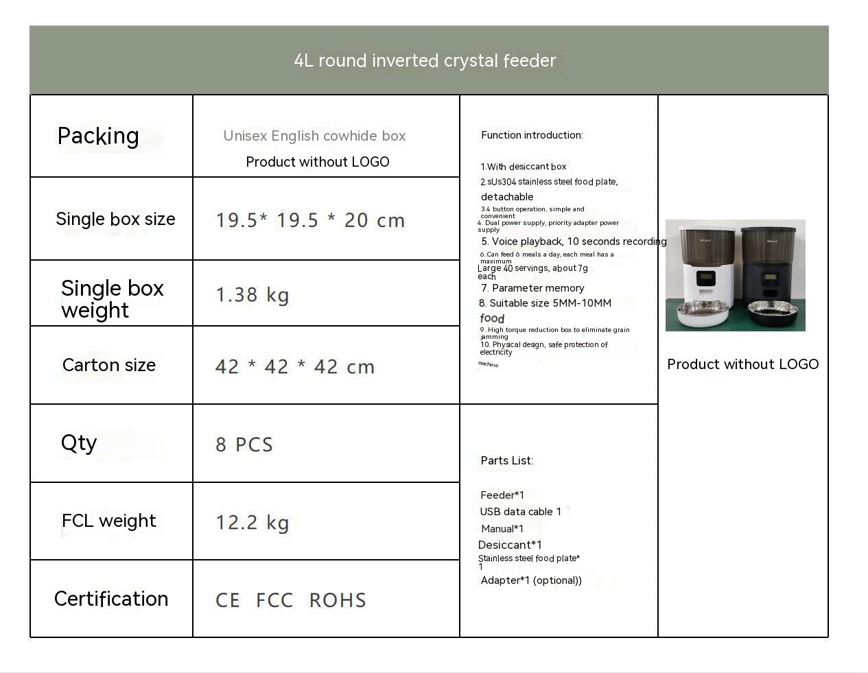 Automatic Smart Pet Dog Feeder Device