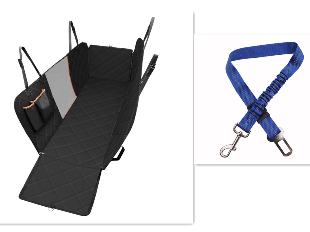 Pet Dog Car Mesh Back Seat With Zipper