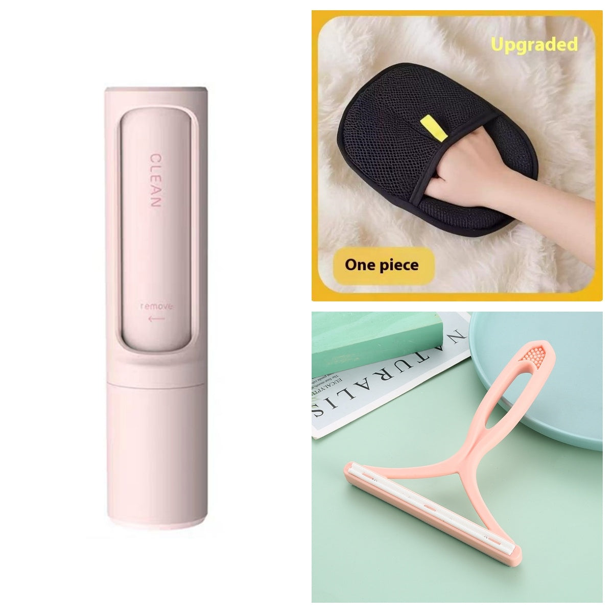 2-in-1 Reusable Pet Lint Roller Brush
