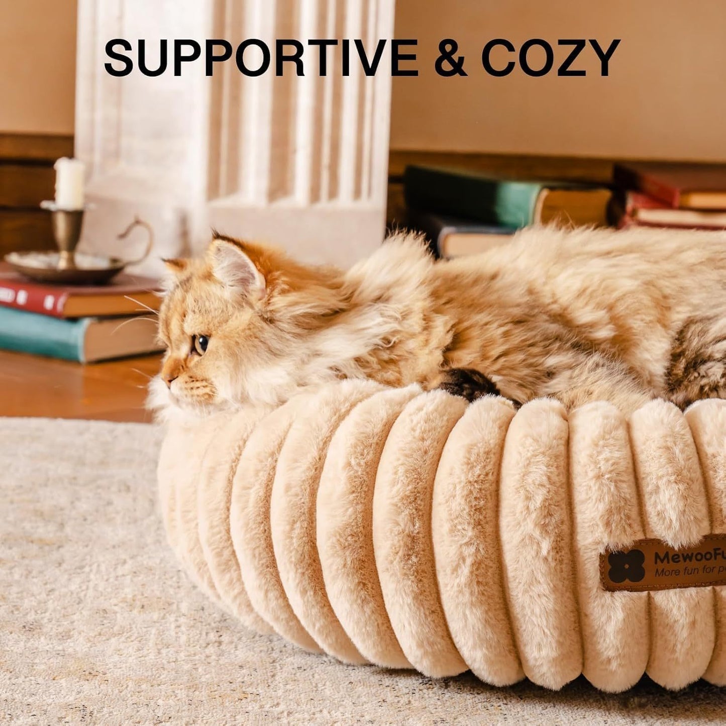 Washable Round Donut Cat Bed