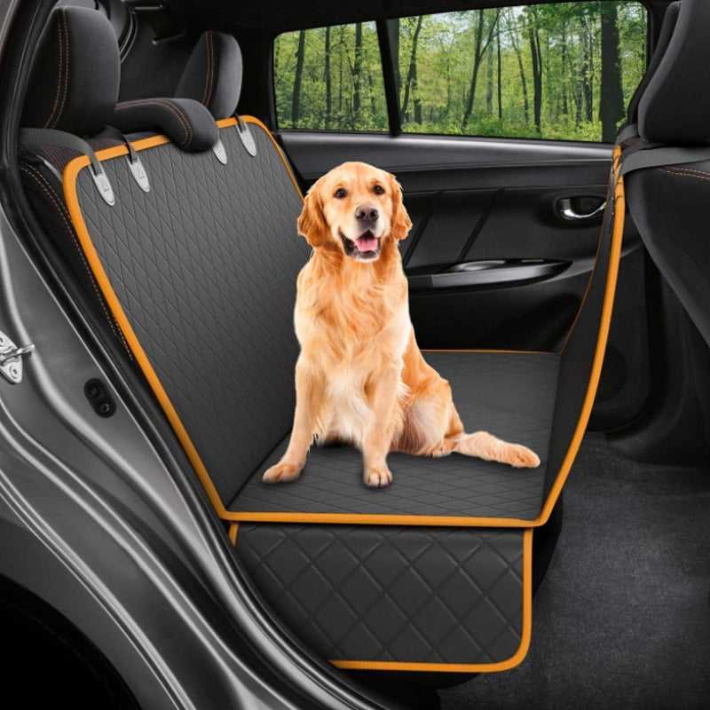 Pet Dog Car Mesh Back Seat With Zipper