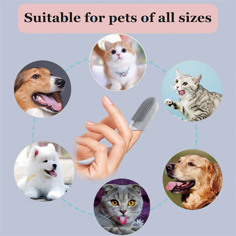 Finger Oral Dog Tooth Cleaning Brush