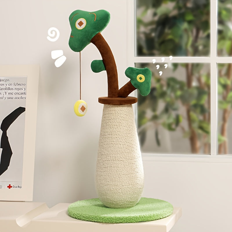 Vertical Money Sisal Tree Cat Scratching Pole