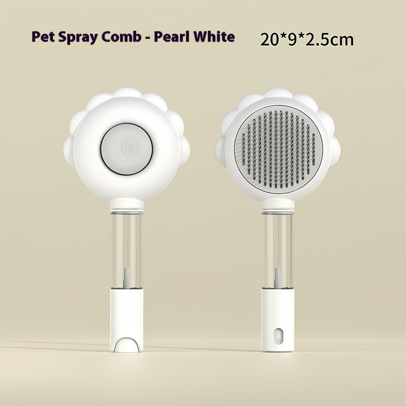 2-In-1 Self Grooming Hair Comb With Spray