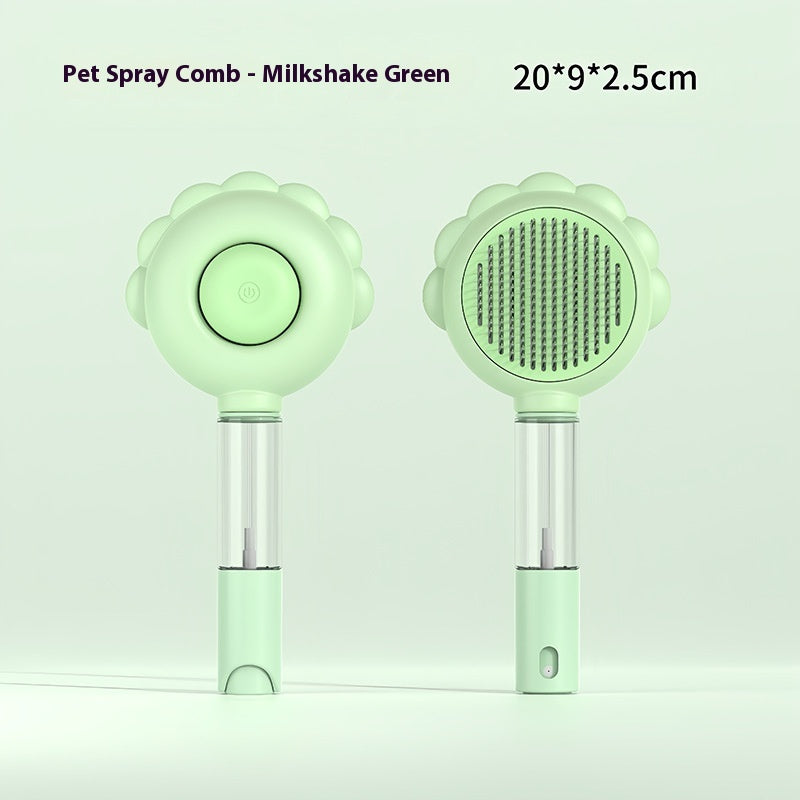 2-In-1 Self Grooming Hair Comb With Spray