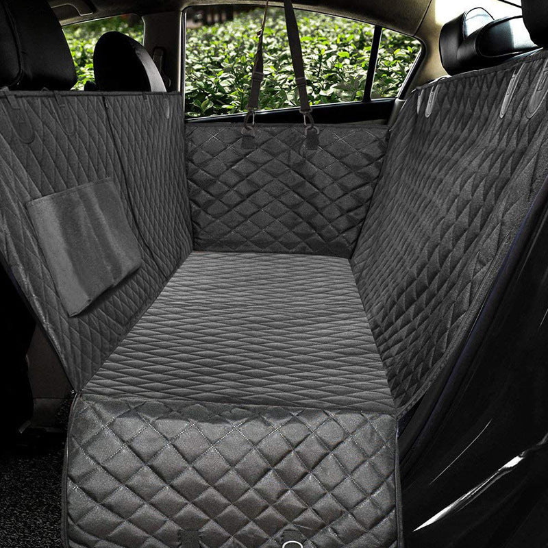 Pet Dog Car Mesh Back Seat With Zipper
