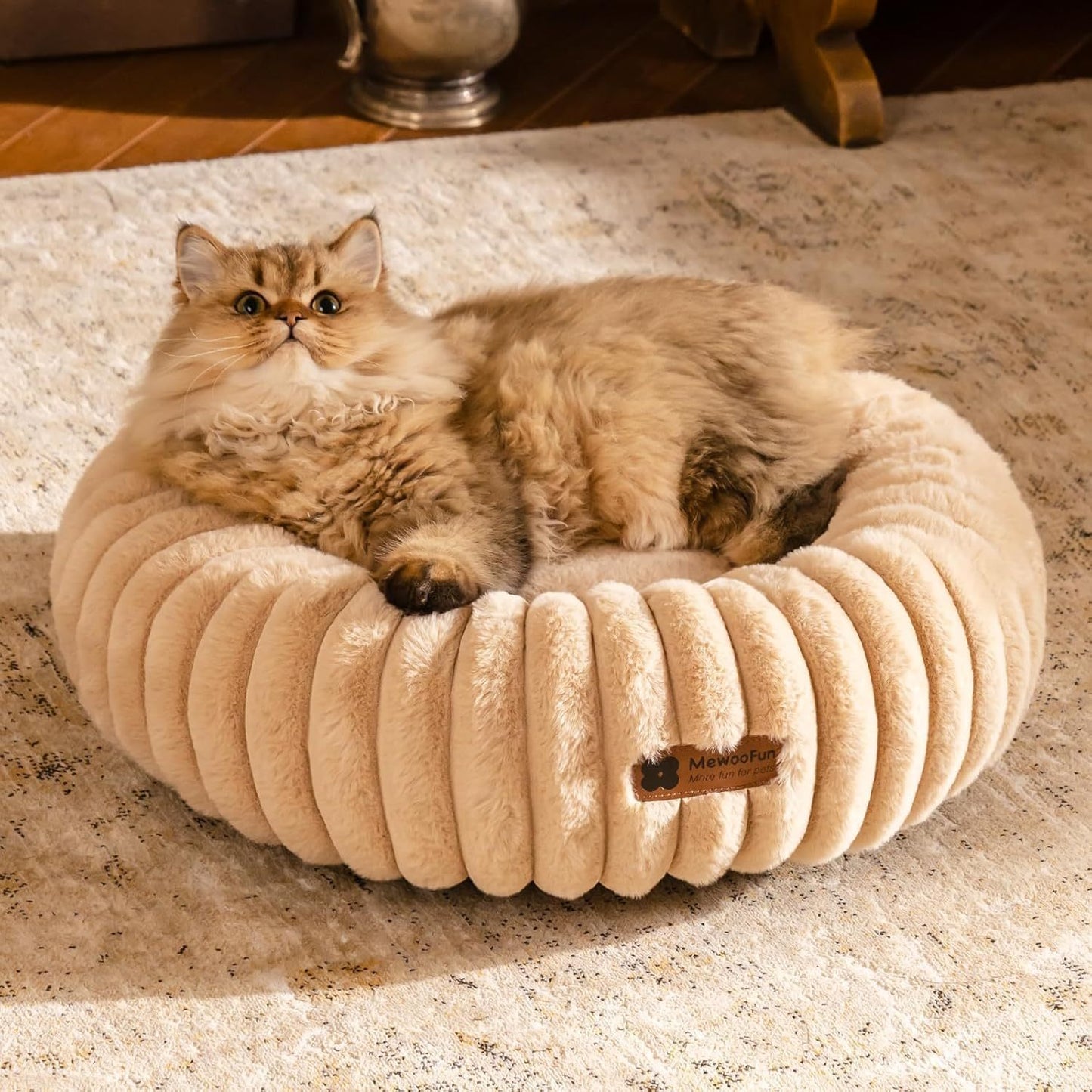 Washable Round Donut Cat Bed