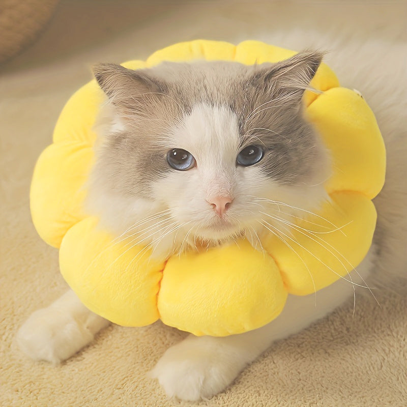 Cute Sunflower Pet Recovery Neck Collar