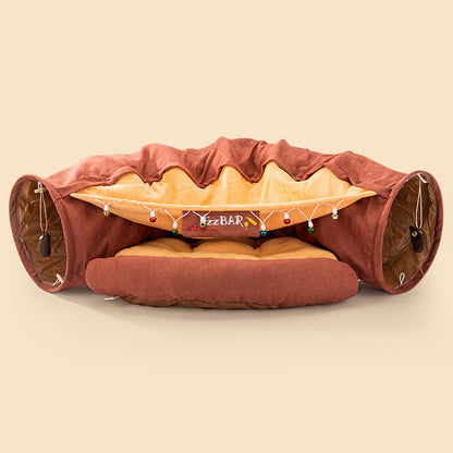 Washable Cat Collapsible Tunnel House