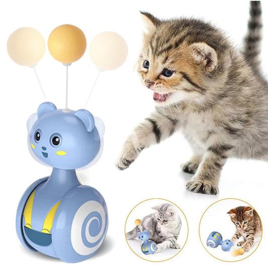 Interactive Funny Pet Bumbler Feather Toys