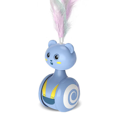 Interactive Funny Pet Bumbler Feather Toys