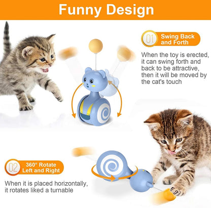 Interactive Funny Pet Bumbler Feather Toys