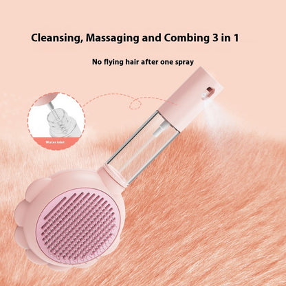 2-In-1 Self Grooming Hair Comb With Spray