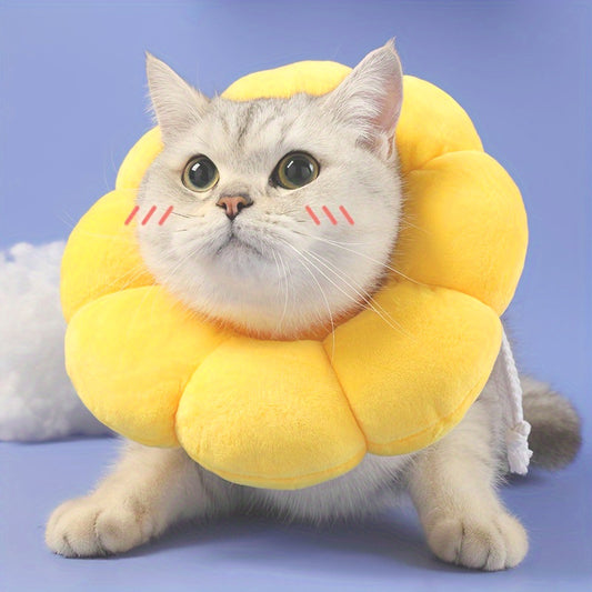 Cute Sunflower Pet Recovery Neck Collar