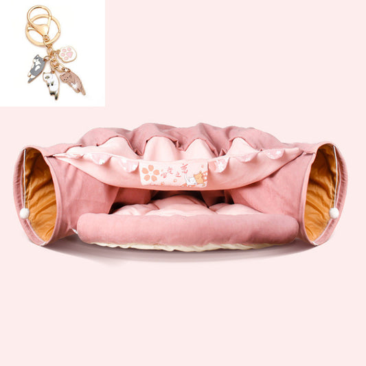 Washable Cat Collapsible Tunnel House
