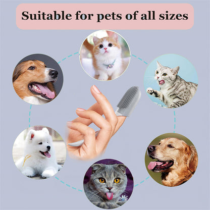 Finger Oral Dog Tooth Cleaning Brush