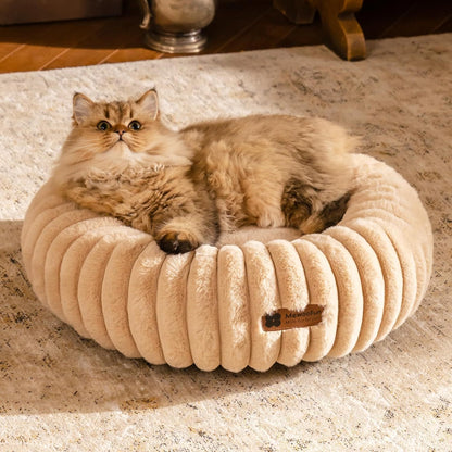 Washable Round Donut Cat Bed