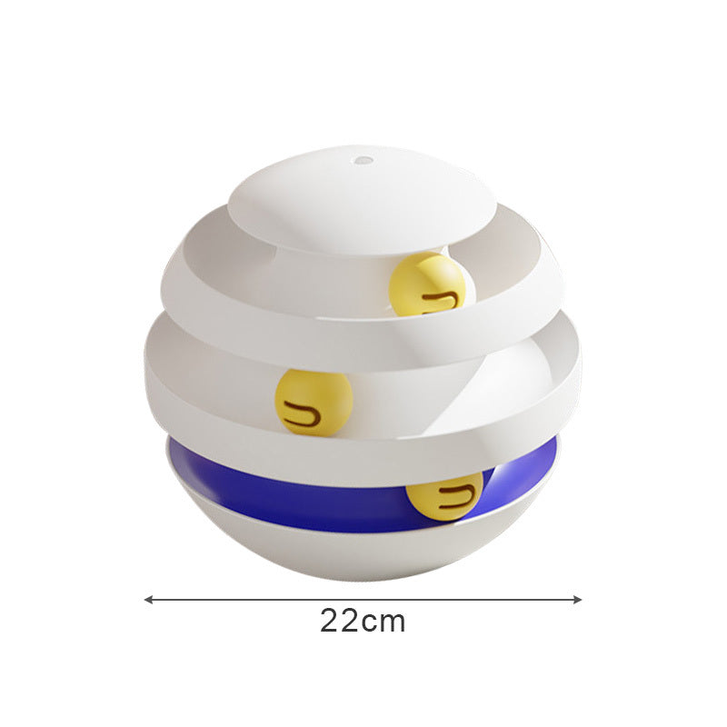 Interactive Turntable 3 Layers Cat Tower Toy