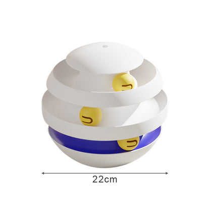 Interactive Turntable 3 Layers Cat Tower Toy